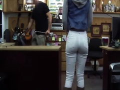 Ebony babe who is willing to gets fucked for some cash arrives in the pawnshop. She is looking for a perfect golf club for her pappy upcoming birthday.